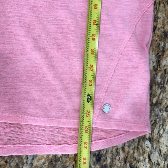 Calvin Klein Pink Cotton Short Sleeve Cut Outs T-shirt Top Size M - Picture 8 of 8